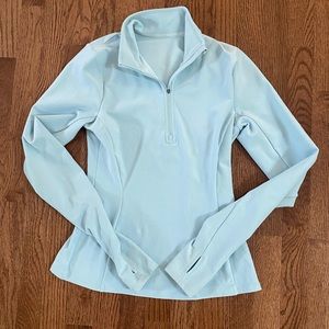 Alo blue quarter zip